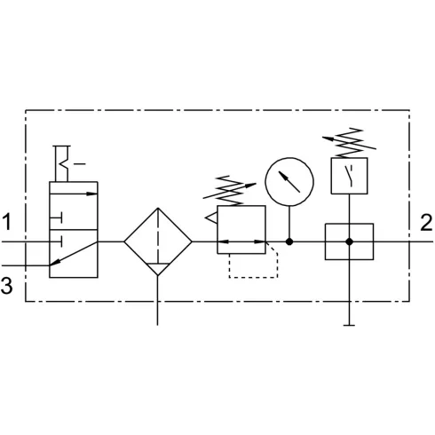 Блок подготовки воздуха Festo LFR-1/2-D-MIDI-KF