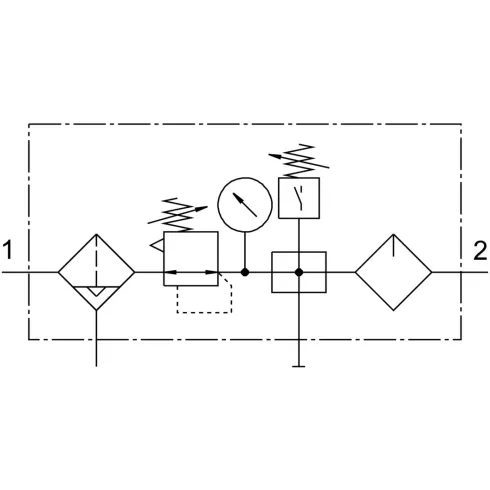 Блок подготовки воздуха Festo FRC-3/8-D-MIDI-KB-A
