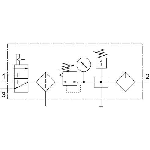 Блок подготовки воздуха Festo FRC-3/8-D-MIDI-KC