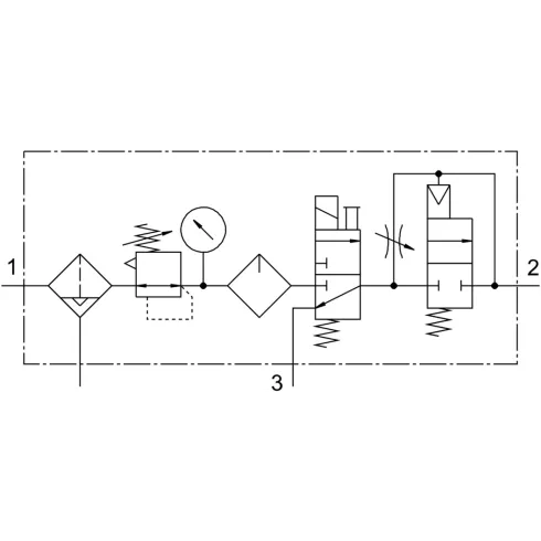 Блок подготовки воздуха Festo FRC-1/2-D-MIDI-KE-A