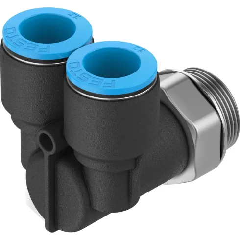 Тройник цанговый с резьбой угловой Festo QSYL-G1/2-12