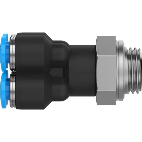 Коллектор цанговый с резьбой и четырьмя выходами Festo QSQ-G1/4-4