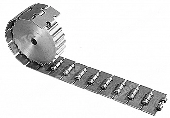 Звездочка транспортерная для тяговых цепей плоская Chiaravalli P=100 R31 Z=8 (24993108)