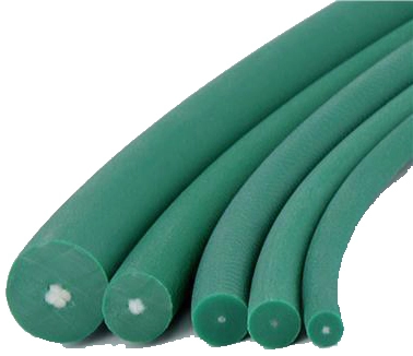 Ремень круглый с сердечником Pizzirani PU D=6 мм 88ShA Green