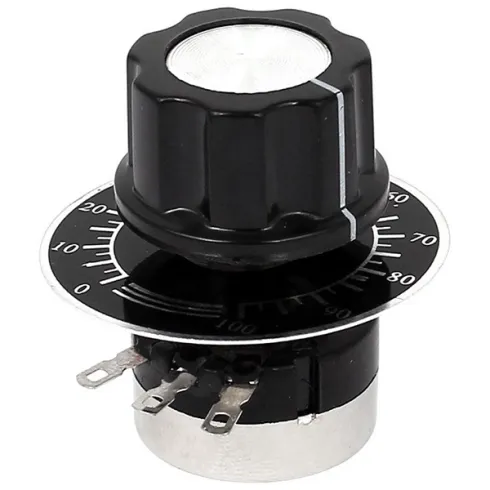 Потенциометр 0-10 кОм с ручкой и шкалой