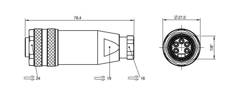 Разъем Balluff BCC A335-0000-10-000-51X5A5-000