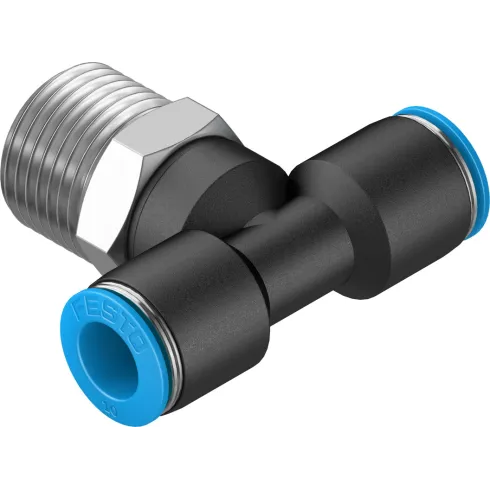 Тройник цанговый с резьбой переходной Festo QST-1/2-10