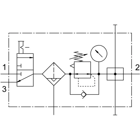Блок подготовки воздуха Festo LFR-1/2-D-DI-MAXI-KB-A