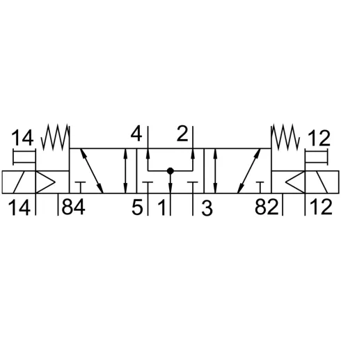 Распределитель с электромагнитным управлением Festo CPE14-M1BH-5/3BS-QS-6