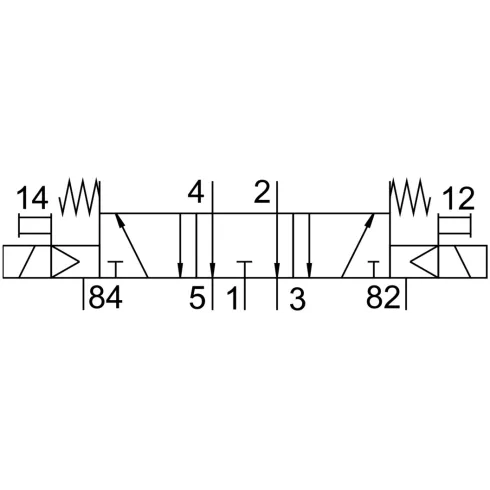 Распределитель с электромагнитным управлением Festo CPE14-M1BH-5/3E-QS-6