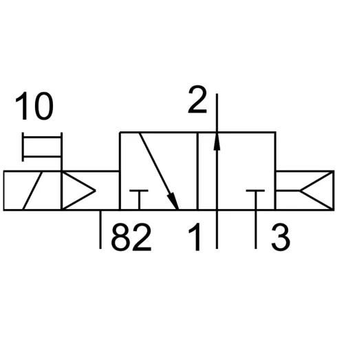 Распределитель с электромагнитным управлением Festo CPE14-M1BH-3OL-1/8