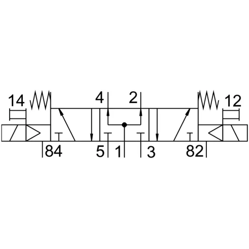 Распределитель с электромагнитным управлением Festo CPE14-M1BH-5/3B-1/8
