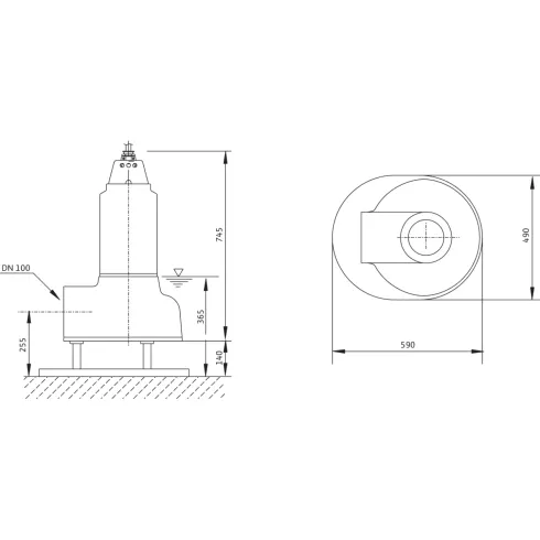 Погружной насос для сточных вод Wilo Drain TP 100E230/70 2003561