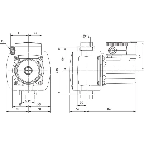 Циркуляционный насос Wilo TOP-Z 25/6 (1~230 V, PN 10, Inox) 2045521