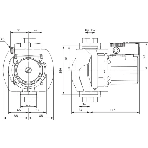 Циркуляционный насос Wilo TOP-S 30/7 (1~230 V, PN 10) 2048322