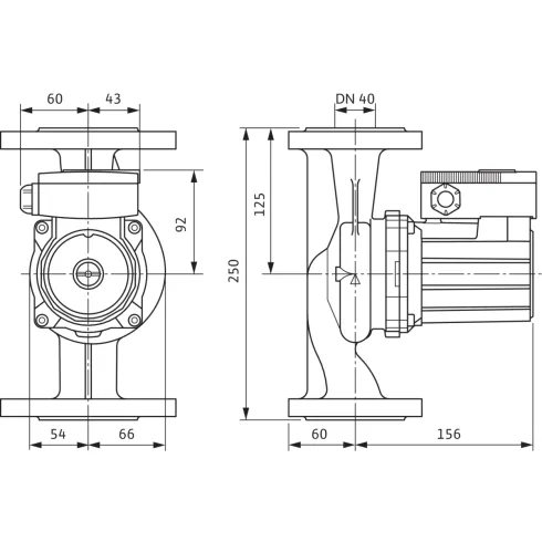 Циркуляционный насос Wilo TOP-RL 40/4 2057044