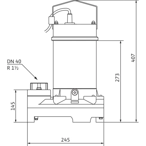 Погружной насос для сточных вод Wilo TS 40/10A 123050210M KA 2063926