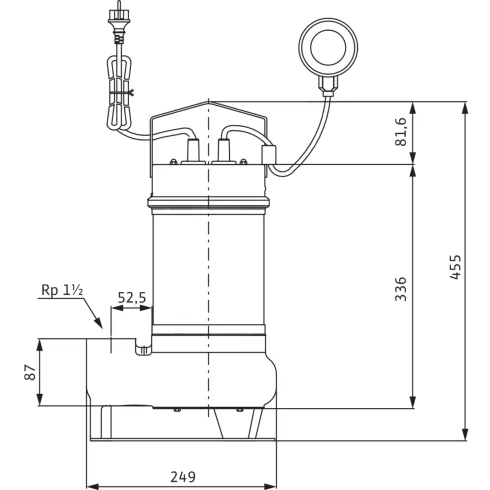 Погружной насос для сточных вод Wilo Drain STS 40/8A (1~230 В) 2065868