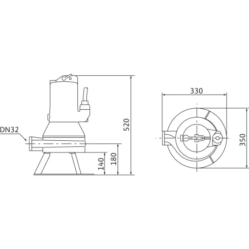 Погружной насос для сточных вод Wilo Drain MTC 32F39.16/30 (3~400 В) 2081263