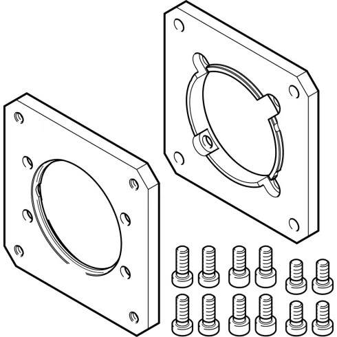 Фланец электродвигателя Festo EAMF-A-62B-80G