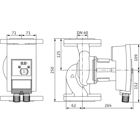 Циркуляционный насос Wilo Yonos MAXO-Z 40/0,5-12 2175543