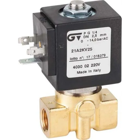 Соленоидный клапан прямого действия GENEBRE 4031-01-С24V NC Ду2,5 Ру30 (DN2,5 PN30)