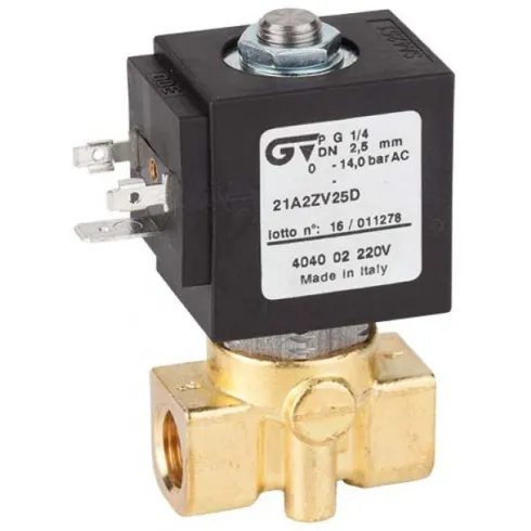 Соленоидный клапан прямого действия GENEBRE 4041-01-220V NO Ру17 Ду2,5 (PN17 DN2,5 )