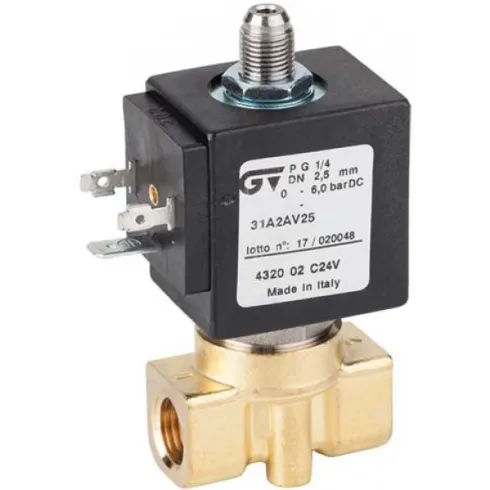 Соленоидный клапан прямого действия GENEBRE 4322-01-A24V NC Ру10 Ду2 (PN10 DN2 )