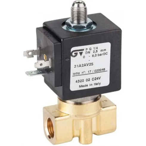 Соленоидный клапан прямого действия GENEBRE 4324-01-220V NC Ру15 Ду1,5 (PN15 DN1,5 )