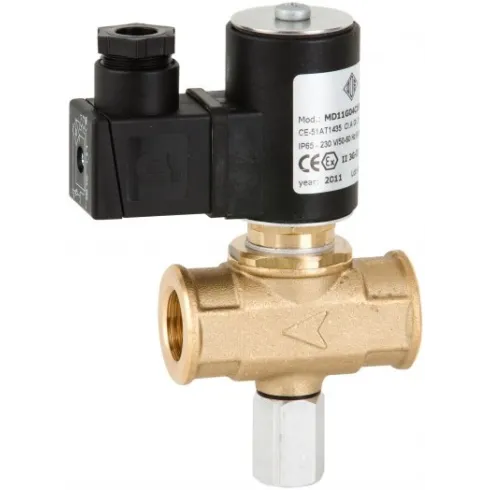 Соленоидный клапан прямого действия GENEBRE 4120-04-220V NC Ду15 Ру0,5 (DN15 PN0,5)