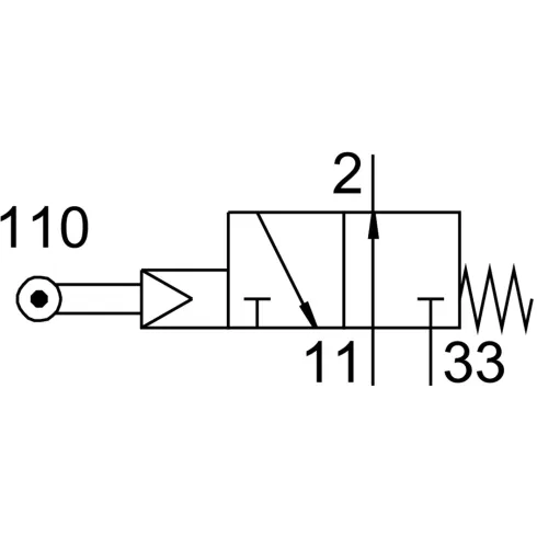 Распределитель с роликовым рычагом Festo ROS-3-1/8