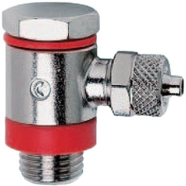 Штуцер ниппельный угловой с накидной гайкой Camozzi 1525-10/8-1/4