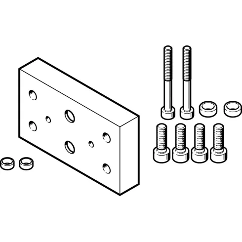 Адаптерная плита для радиального захвата Festo DHAA-G-G3-20-B17-14