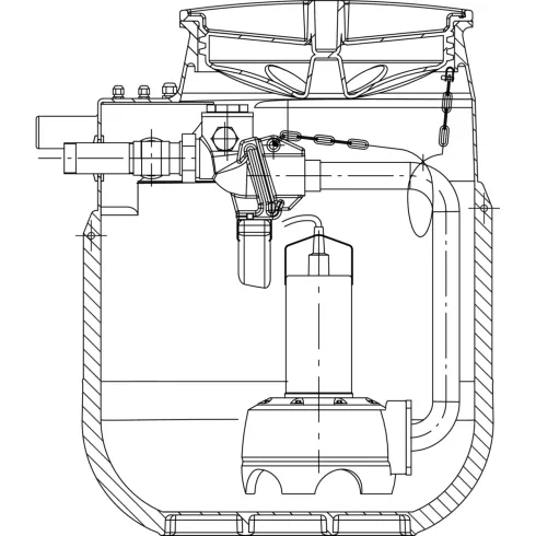 Напорная установка отвода сточной воды Wilo DrainLift WS 50E/TP 50, TP 65 2525160