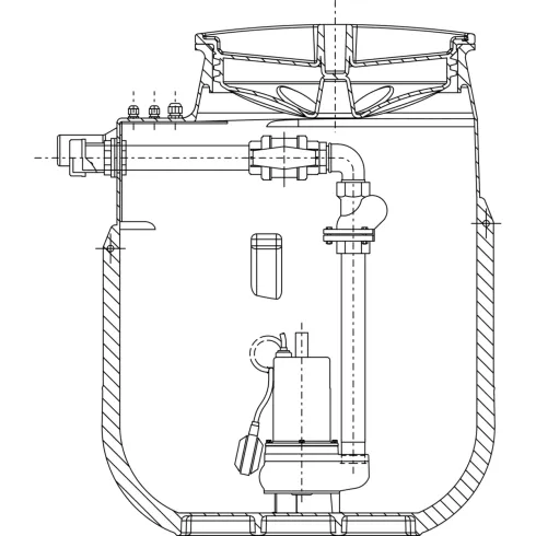 Напорная установка отвода сточной воды Wilo DrainLift WS 40 E/TC 40 BV 1~ 2525600