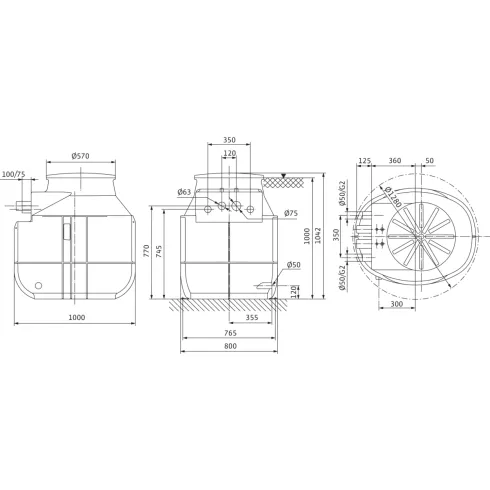 Напорная установка отвода сточной воды Wilo DrainLift WS 40 D/TC 40 BV 1~ 2525602