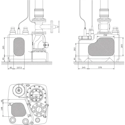 Напорная установка отвода сточной воды Wilo DrainLift M 1/8 RV (3~400 V, 50 Hz) 2528941
