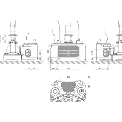 Напорная установка отвода сточной воды Wilo DrainLift M 2/8 RV (3~400 V, 50 Hz) 2531401