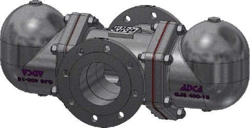 Конденсатоотводчик поплавковый сдвоенный стальной фланцевый  ADCA FLT22G/TW-14 Ру16 Ду100