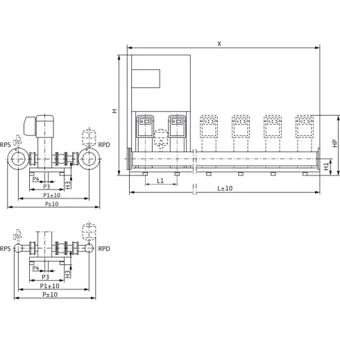 Насосная станция Wilo Comfort COR-2 Helix VE 1006/K/CCe 2535969