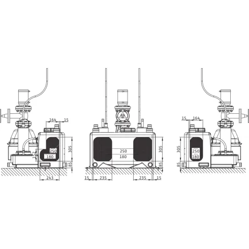 Напорная установка для отвода сточных вод Wilo RexaLift FIT L 2-13 2536966