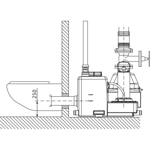 Напорная установка для отвода сточных вод Wilo RexaLift FIT L 2-19 2536968