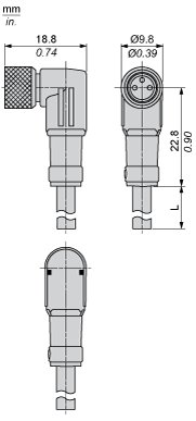 Разъем с кабелем Telemecanique XZCP0766L5