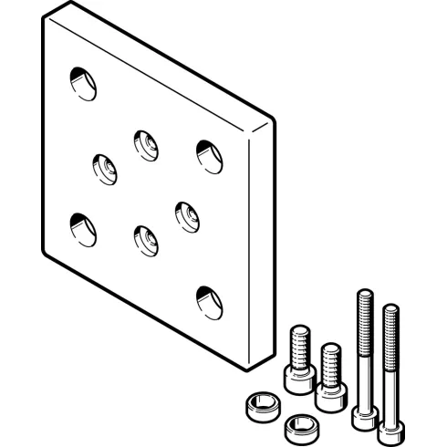 Адаптерная плита для параллельного захвата Festo DHAA-G-E2-40-B17-14