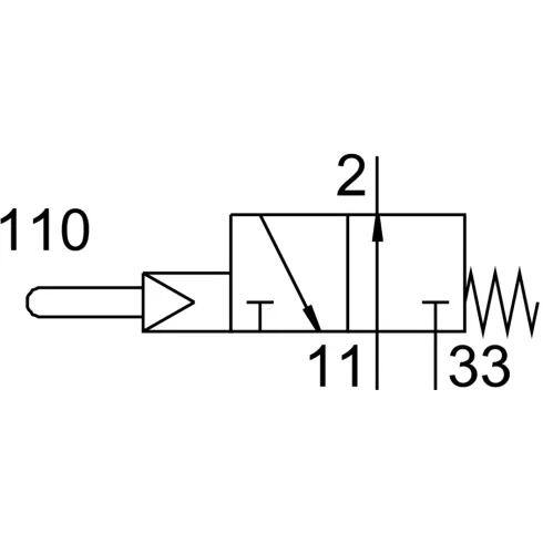 Нажимной распределитель Festo VOS-3-1/8
