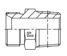 Фитинг-переходник CAST S.p.A. 300405, G3/8- NPT3/8, 250 бар