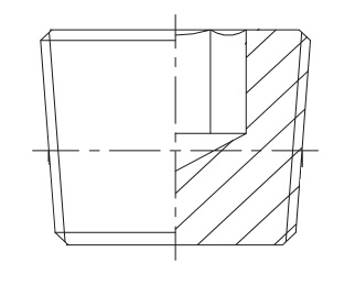 Заглушка с резьбой CAST S.p.A. 301106, NPT 1, 160 бар