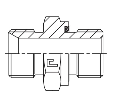 Фитинг-соединитель с накидной гайкой CAST S.p.A. 307304, G1/2, 225 бар