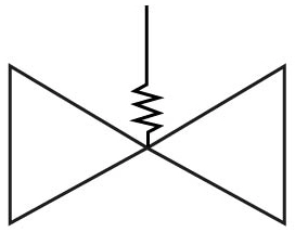 Клапан предохранительный латунный резьбовой Goetze 810-sGK-Ду32-BSP-Tm/–-32/-FKM-VI (PN50 DN32 )