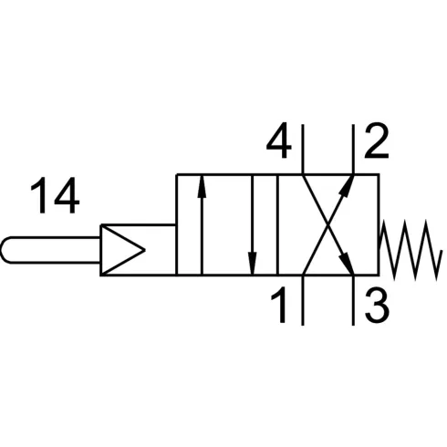 Нажимной распределитель Festo VS-4-1/8